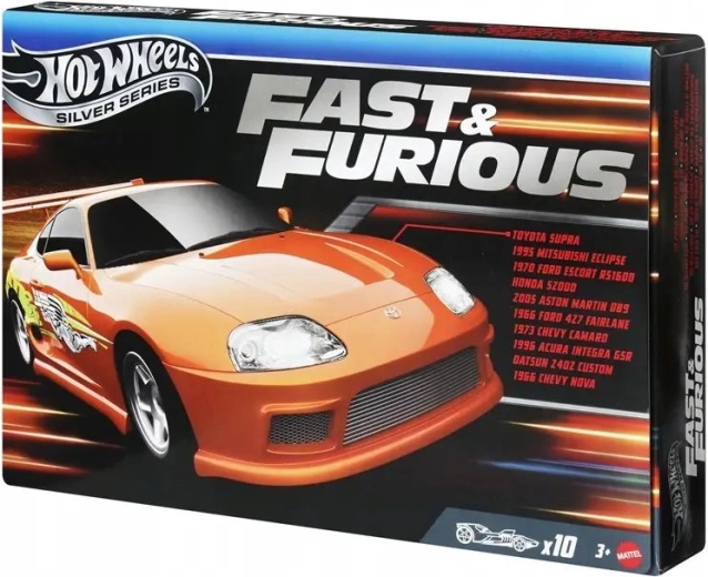 Hot Wheels Sběratelská sada 10 autek Rychle a zběsile