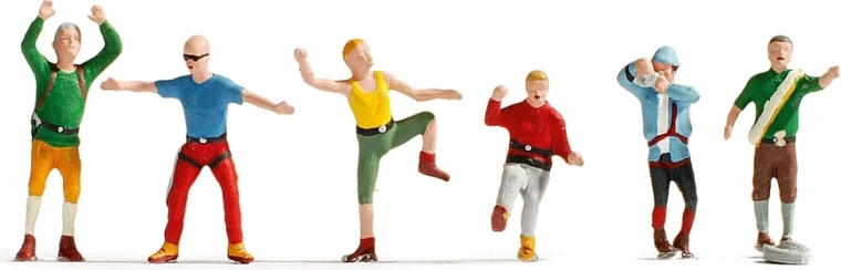 Noch sada figurek horolezci H0 (6 ks)