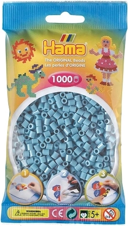 Hama midi zažehlovací korálky pastelově modré 1000 ks