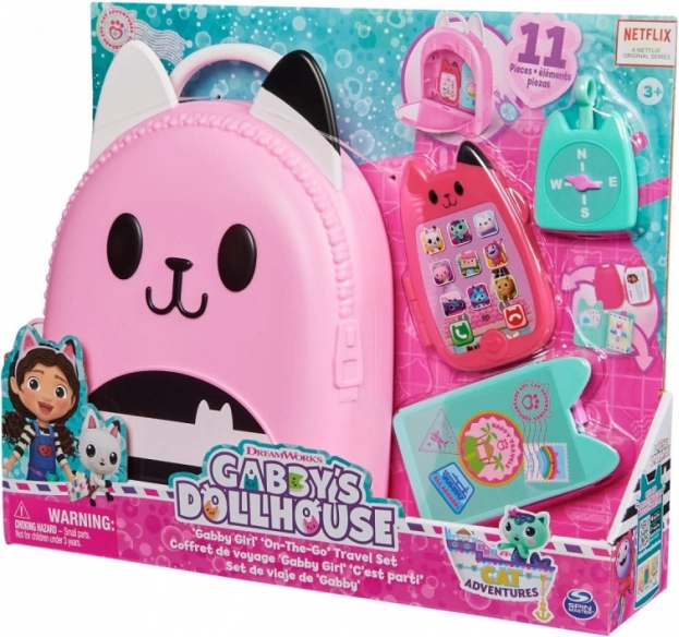 Kocí domek GABI – cestovní batůžek se sadou doplňků (11 dílů)