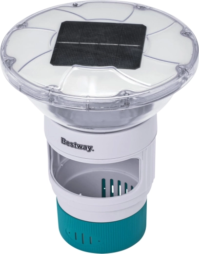 Bestway SolarGlow plovoucí dávkovač bazénové chemie se solárním LED světlem