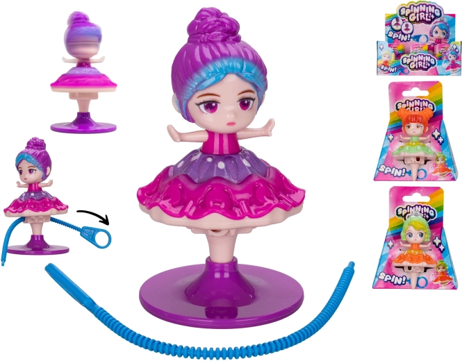 Otáčející se a tančící figurka princezny 8 cm