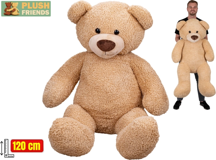 Plush Friends plyšový medvěd 120 cm béžový