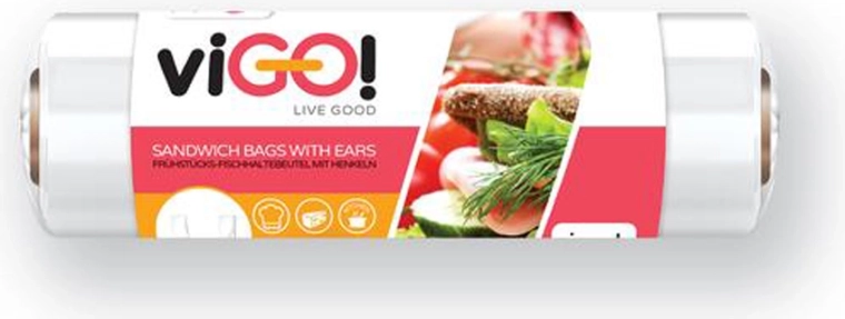 Mikrotenové sáčky s uchy VIGO 10+32 × 21 cm, 150 ks