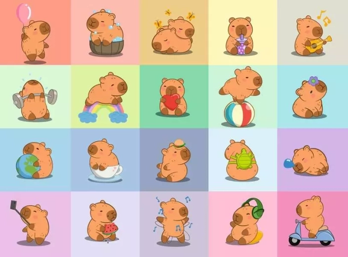 Puzzle RAVENSBURGER Kapybara XXL 100 dílků