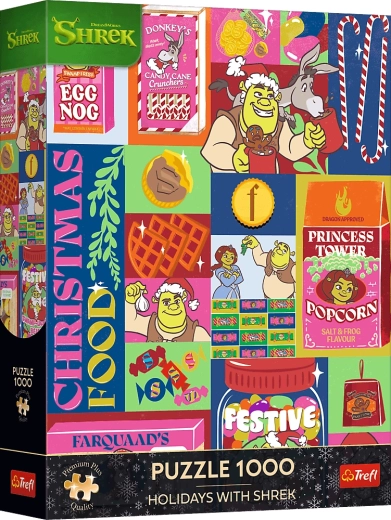 Trefl Puzzle Premium Plus Vánoce se Shrekem 1000 dílků