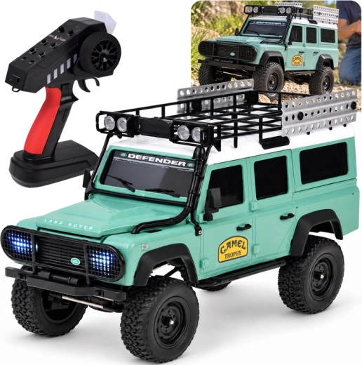 Dálkově ovládaný terénní model Land Rover Defender 110 4WD
