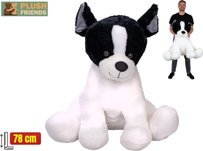 Plush Friends francouzský buldoček plyšový 78 cm