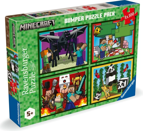 Puzzle Minecraft 4 x 100 dílků