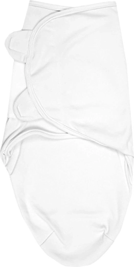 EKO bavlněná zavinovačka Ulitka White 3–6 kg