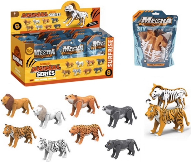 Zvířátko s kostrou Safari – skládací figurka