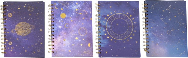 Linkovaný notes se spirálou 15 × 21 cm Zodiac, 100 stran