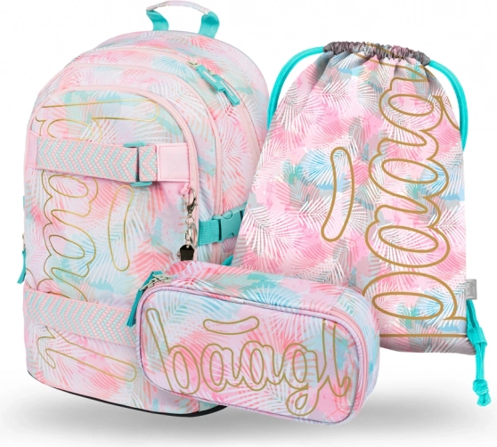 BAAGL školní set Skate Sunset – batoh, penál a sáček