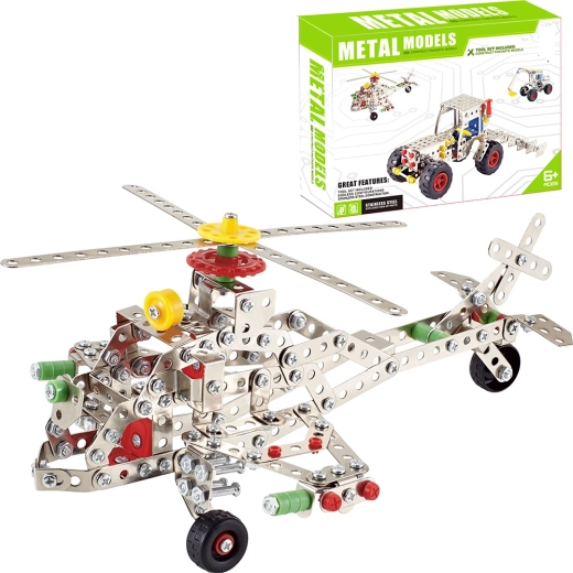 Kovová stavebnice vrtulníku 361 dílků