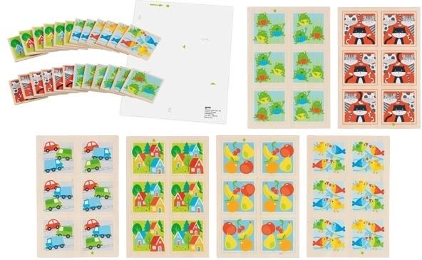 Goki paměťová hra Koukni blíž – dřevěné pexeso pro děti