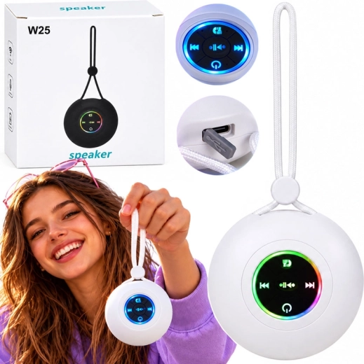 Přenosný závěsný Bluetooth reproduktor s RGB podsvícením