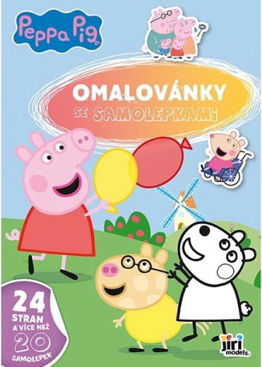 Omalovánky A4 se samolepkami Prasátko Peppa