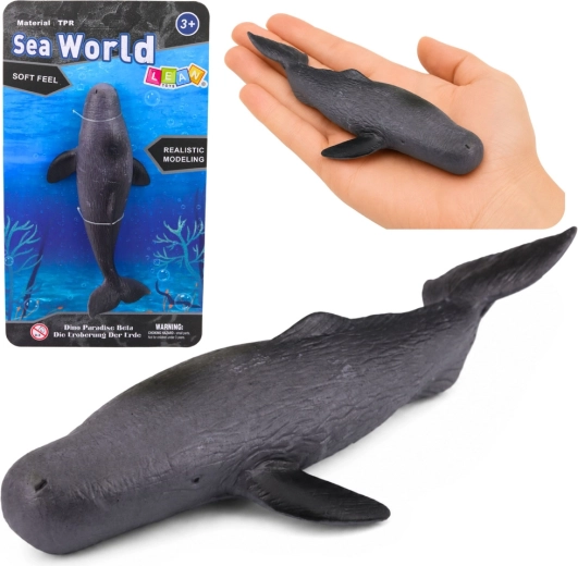 Gumová realistická figurka velryby 18 cm