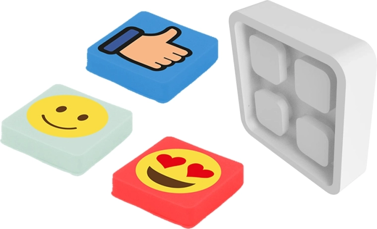Pixie Crew reflexní odznáček emoji