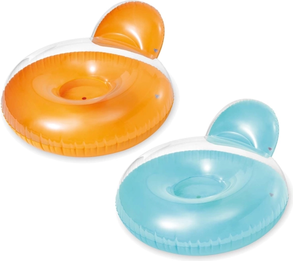 Nafukovací křeslo do vody 137 × 122 cm modré