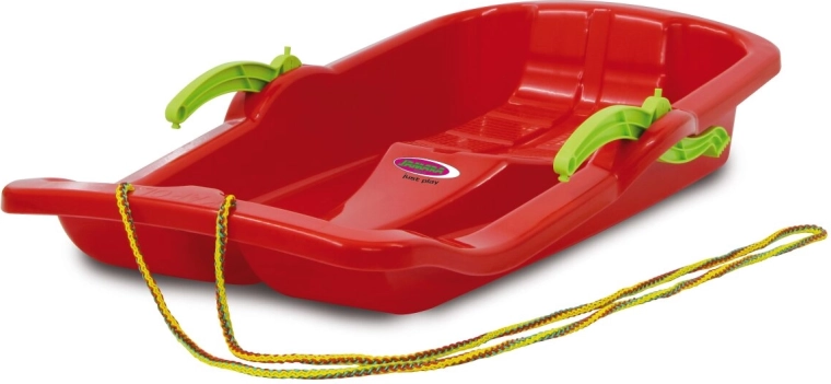 Snow Play boby Karol 80 cm červené s brzdami - 1 kus