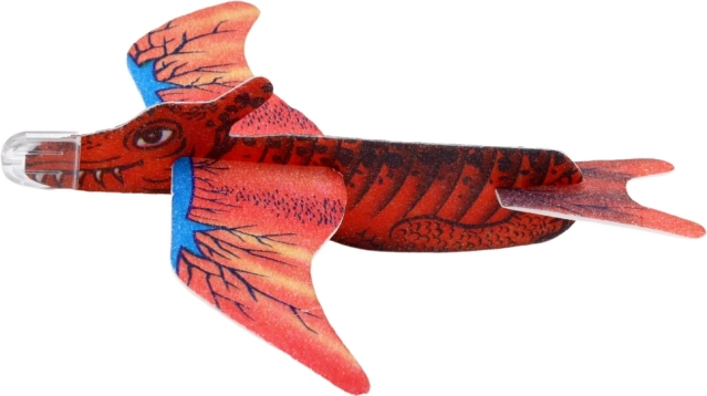 Pěnové letadlo dinosaurus červené