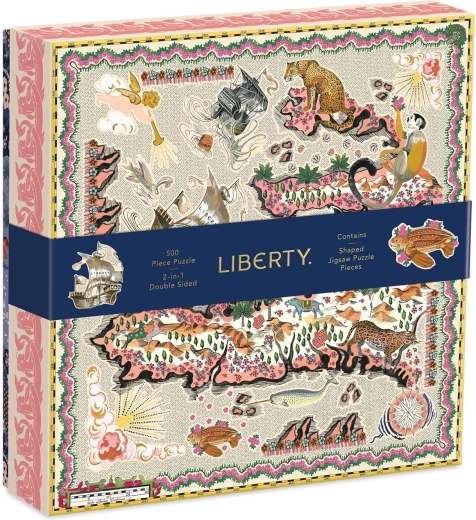 Galison oboustranné puzzle 2v1 Liberty Maxine London 500 dílků
