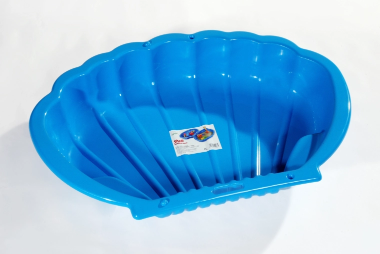 Pískoviště mušle modré 108 × 78 cm