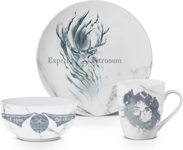Dárkový set harry potter – miska, talíř a hrnek