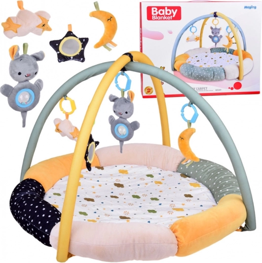 Měkká edukační podložka s obloukem ve stylu obláčku