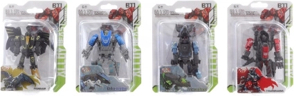 Kovový robot dinosaurus přeměnitelný na robota