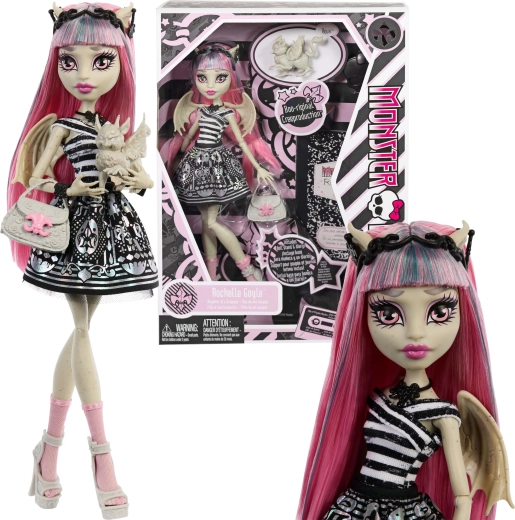 Monster High panenka Rochelle Goyle 26 cm Creeproduction s doplňky a mazlíčkem Roux