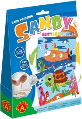 Pískové malování s brokátem ALEXANDER – kreativní sada pro děti