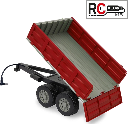 Červený sklápěcí přívěs pro RC traktor JAMARA 1:16