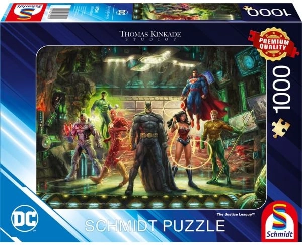 The Justice League – puzzle 1000 dílků (kolekce Thomas Kinkade)