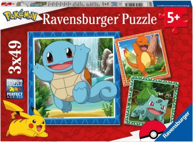 Ravensburger puzzle Pokémon 3x49 dílků