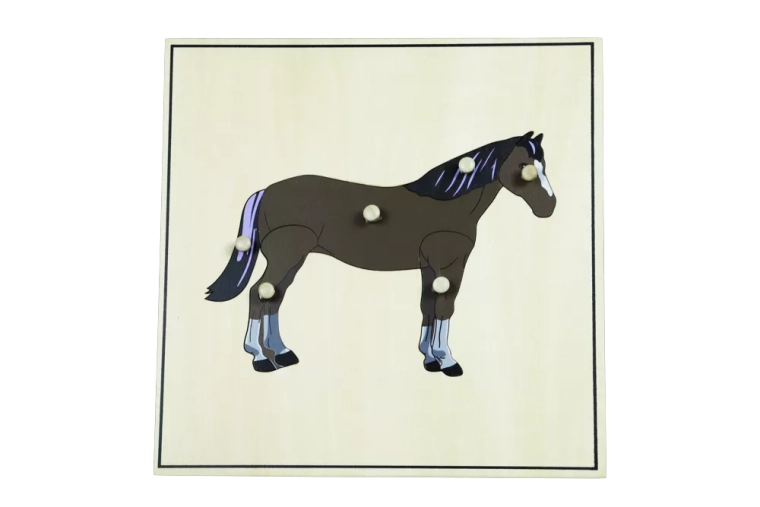 Puzzle s kostrou – kůň