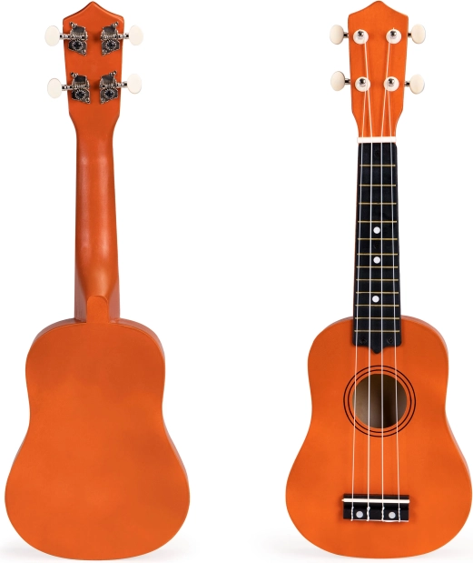 Dřevěné ukulele pro děti se 4 nylonovými strunami ECOTOYS