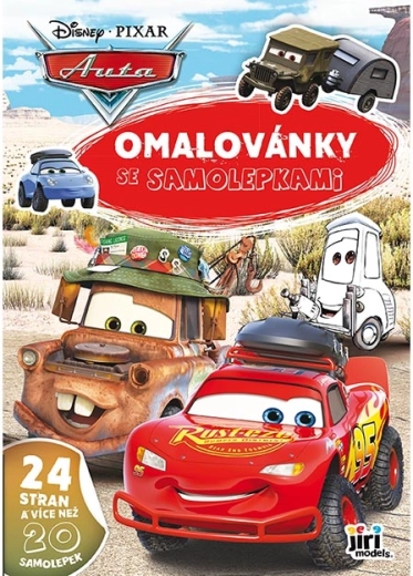 Omalovánky A4 se samolepkami Auta