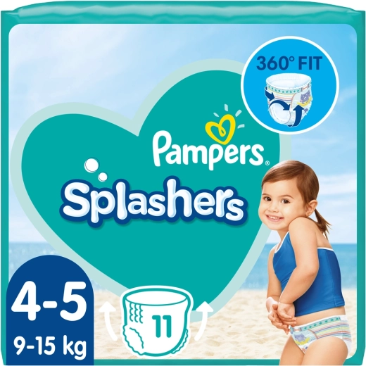 Pampers Splashers kalhotkové pleny do vody vel. 4 (9–15 kg, 11 ks)