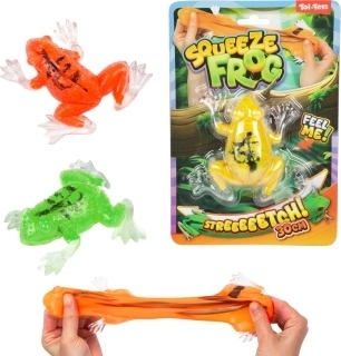 Natahovací gumová žába 10 cm