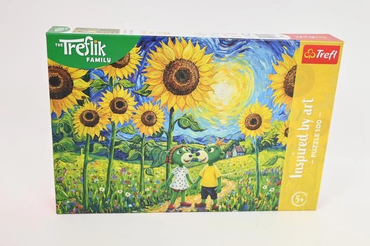 Trefl Inspired by Art puzzle 100 dílků procházka mezi slunečnicemi