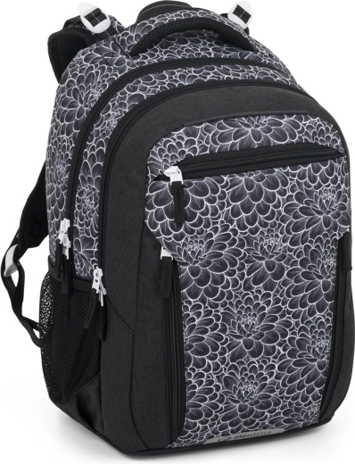 Bagmaster školní batoh PORTO 25 A černo-bílý