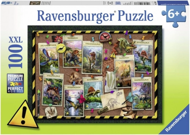 Puzzle 100 XXL dinosauří kolekce RAVENSBURGER
