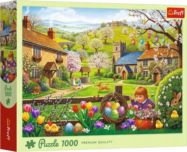 Puzzle 1000 dílků Velikonoční hledání vajíček Trefl