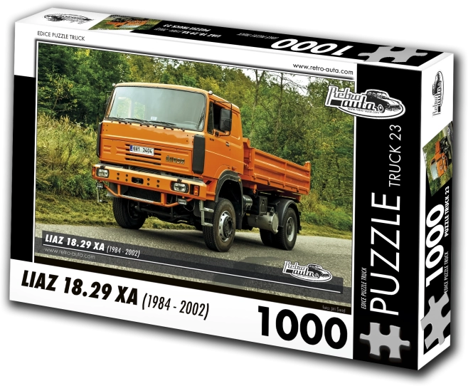 Puzzle RETRO-AUTA ŠKODA LIAZ 18.29 XA (1994–2002) – 1000 dílků