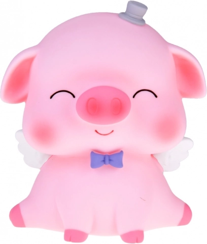 Pokladnička prasátko s křidélky a korunkou