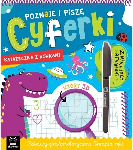 Poznávám a píšu číslice – pracovní knížka s drážkami