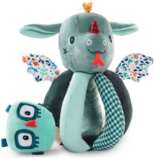 lilliputiens chrastítko a úchopový míček dráček joe 6m+