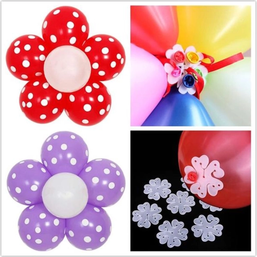 Plastové držáky na balónky TORO 6,5 cm, 10 ks